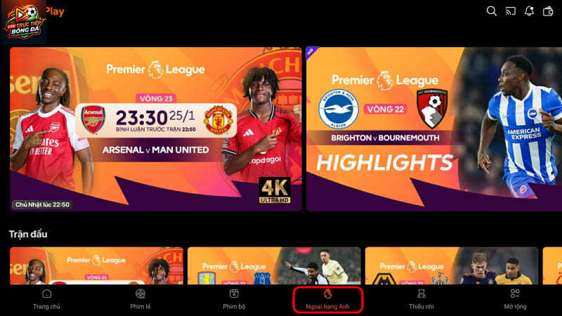 Người xem có thể truy cập nguồn uy tín của FPT Play để xem lại bóng đá